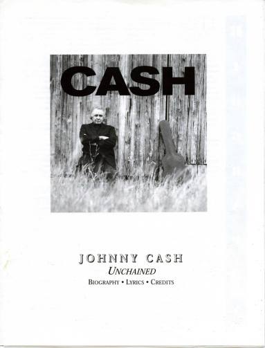 Booklet, "Unchained" Lyrics & Credits - Johnny Cash