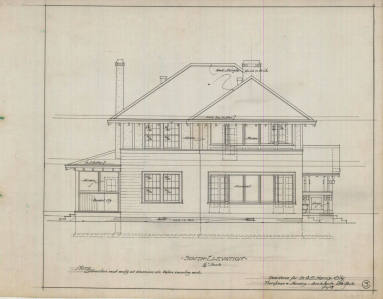 Drawing, Thompson Architectural - Dr. A.E. Harris, Little Rock