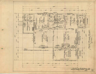 Drawing, Thompson Architectural - Dr. A.E. Harris, Little Rock