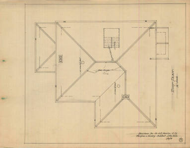 Drawing, Thompson Architectural - Dr. A.E. Harris, Little Rock