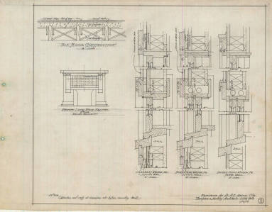 Drawing, Thompson Architectural - Dr. A.E. Harris, Little Rock