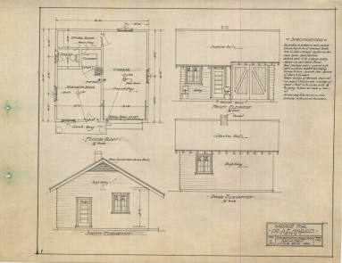 Drawing, Thompson Architectural - Dr. A.E. Harris, Little Rock