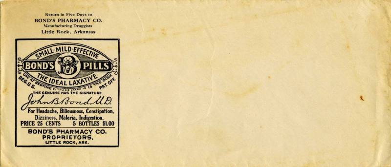 Envelope, Bond's Pharmacy