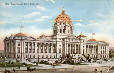 Postcard, Arkansas State Capitol