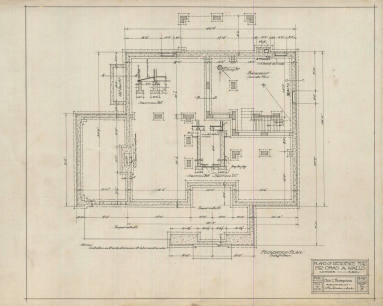 Drawing, Thompson Architectural - Charles Walls, Lonoke