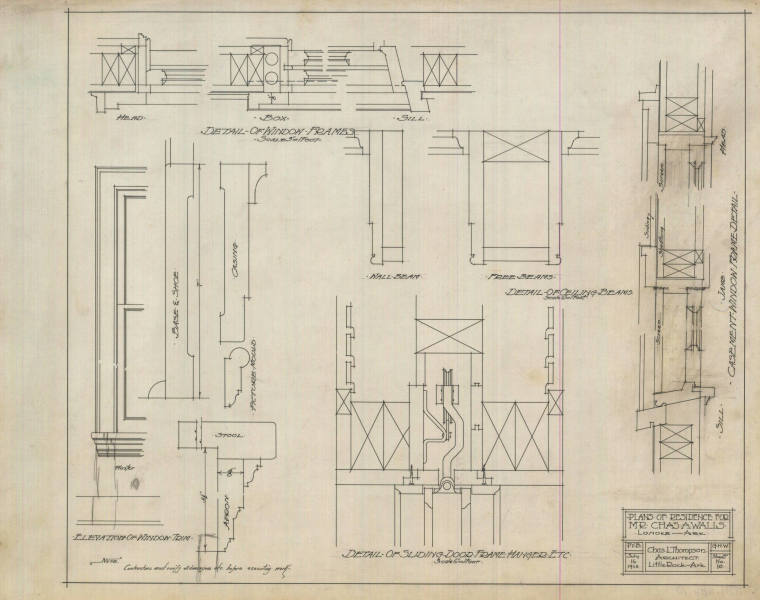 Drawing, Thompson Architectural - Charles Walls, Lonoke