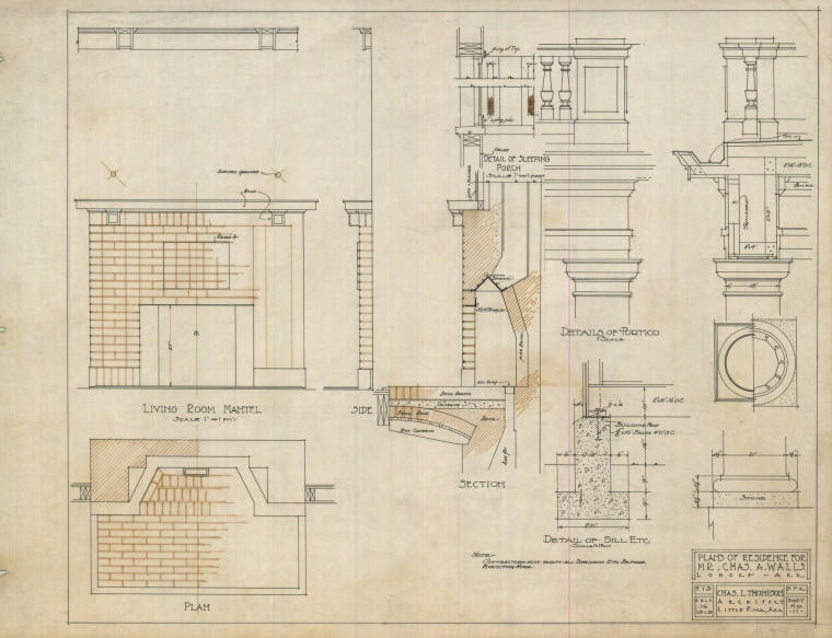 Drawing, Thompson Architectural - Charles Walls, Lonoke