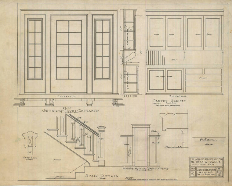 Drawing, Thompson Architectural - Charles Walls, Lonoke