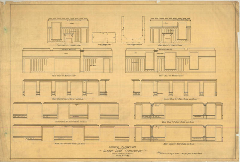 Drawing, Thompson Architectural - Albert Pike Consistory