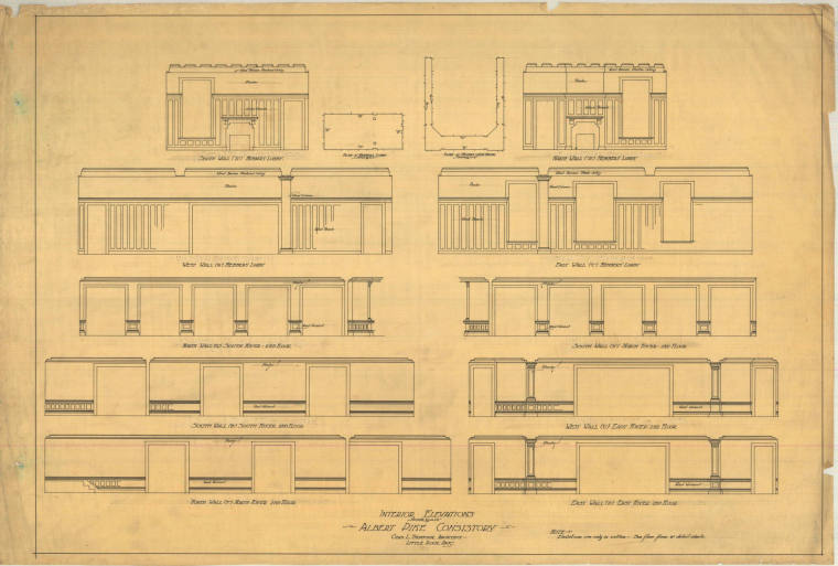 Drawing, Thompson Architectural - Albert Pike Consistory