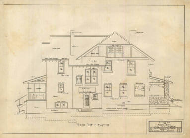 Drawing, Thompson Architectural - Mrs. W.C. Bond, Little Rock