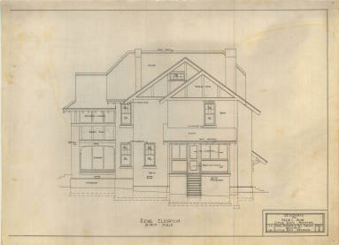 Drawing, Thompson Architectural - Mrs. W.C. Bond, Little Rock