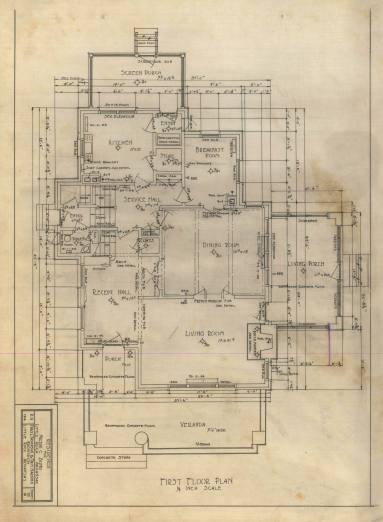 Drawing, Thompson Architectural - Mrs. W.C. Bond, Little Rock