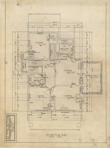 Drawing, Thompson Architectural - Mrs. W.C. Bond, Little Rock