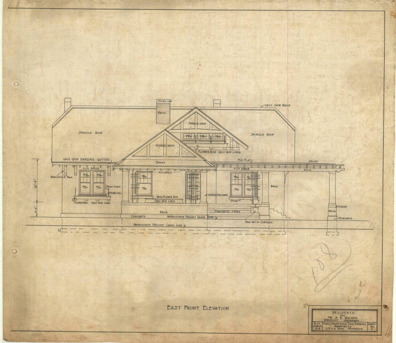 Drawing, Thompson Architectural - A.R. Walker, Dermott