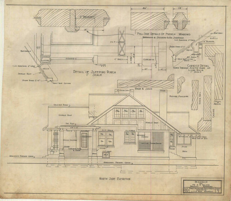 Drawing, Thompson Architectural - A.R. Walker, Dermott