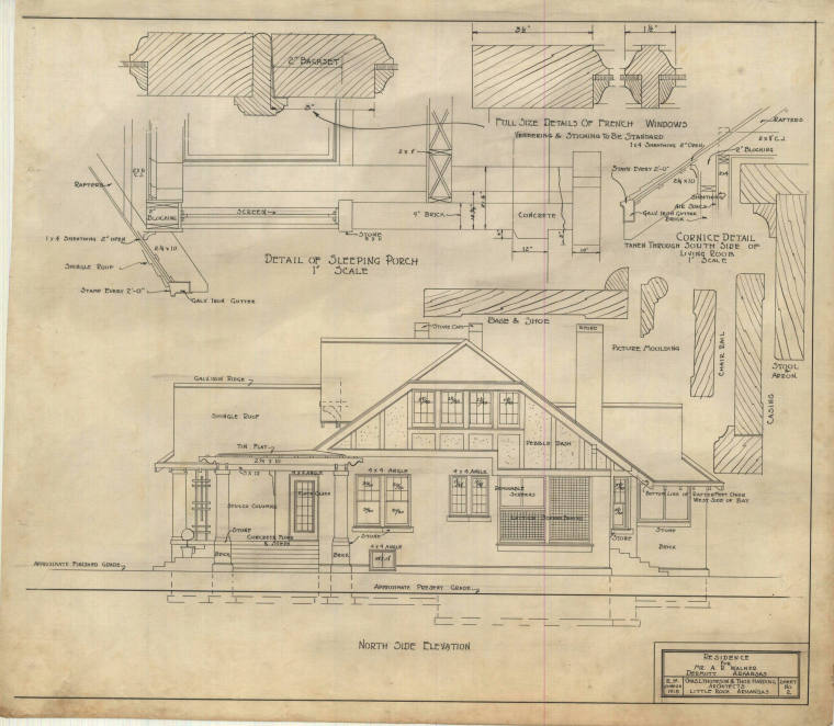 Drawing, Thompson Architectural - A.R. Walker, Dermott