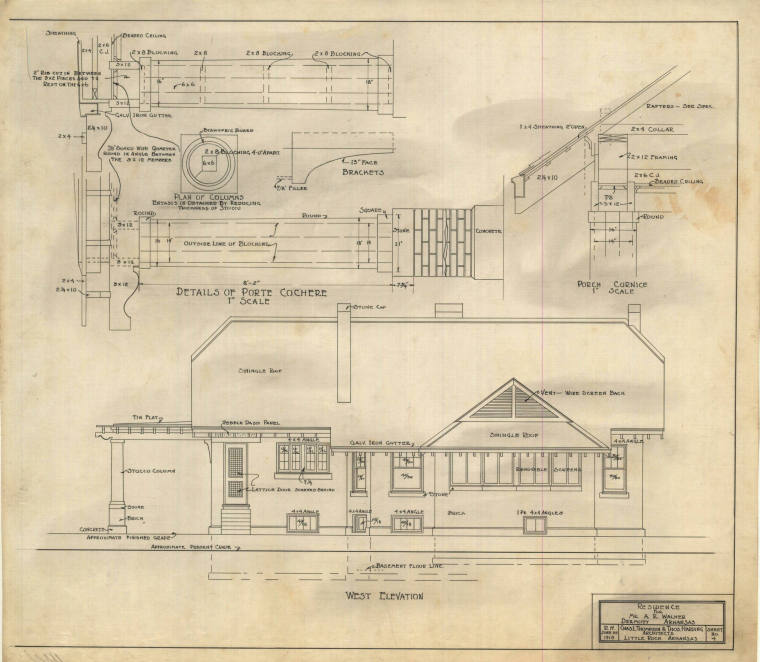 Drawing, Thompson Architectural - A.R. Walker, Dermott