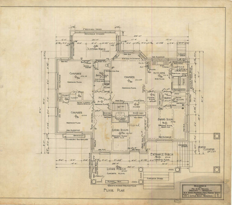 Drawing, Thompson Architectural - A.R. Walker, Dermott