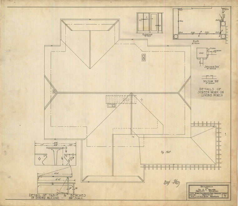 Drawing, Thompson Architectural - A.R. Walker, Dermott