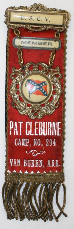 Badge, U.S.C.V. - Pat Cleburne Camp in Van Buren