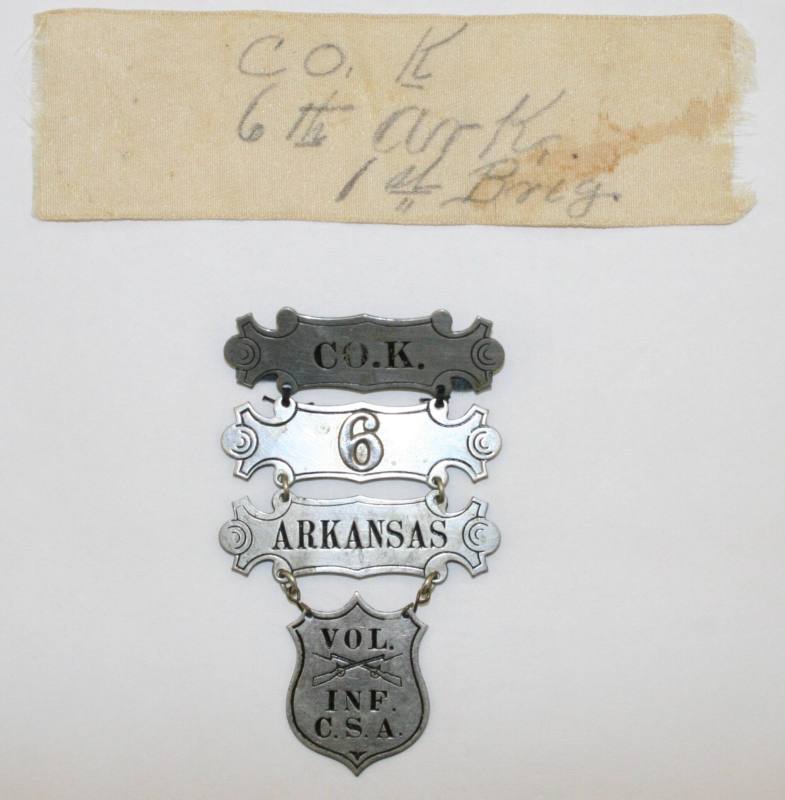 Badge, Ladder - 6th Arkansas Confederate