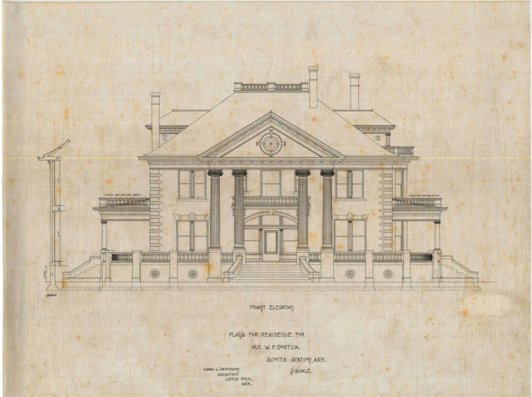 Drawing, Thompson Architectural - W.P. Dortch, Scott's Station