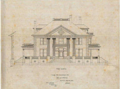 Drawing, Thompson Architectural - W.P. Dortch, Scott's Station