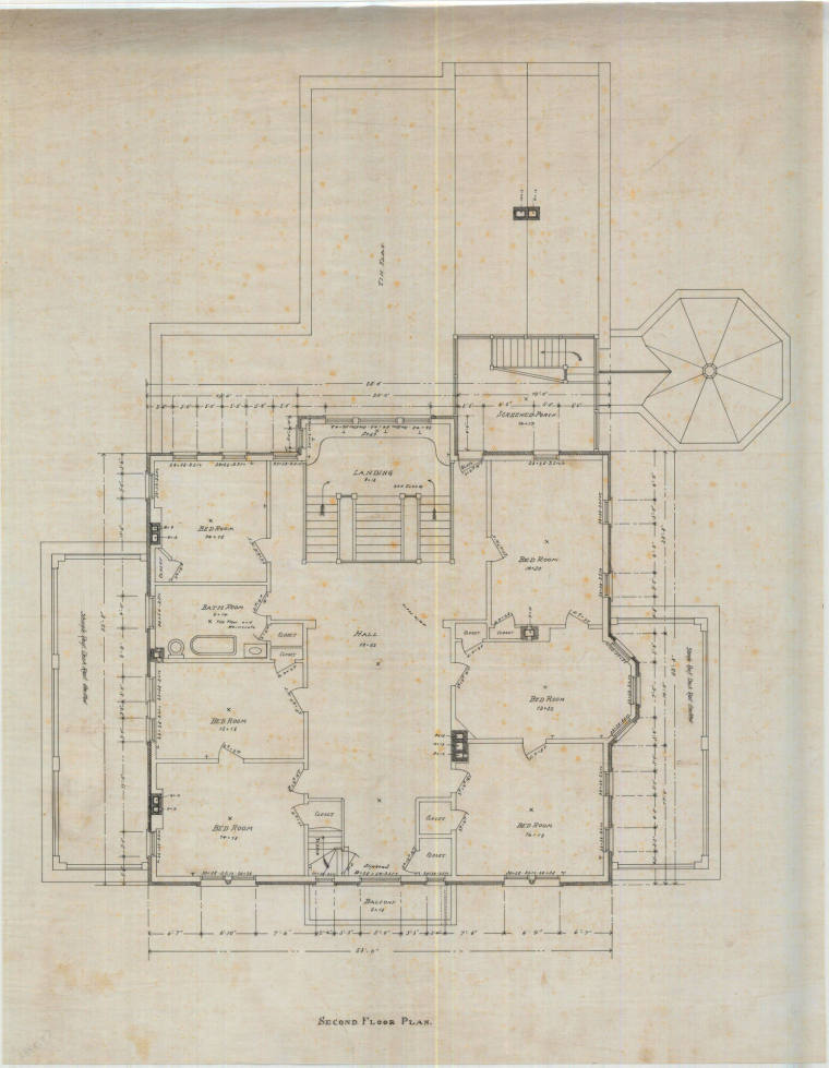 Drawing, Thompson Architectural - W.P. Dortch, Scott's Station