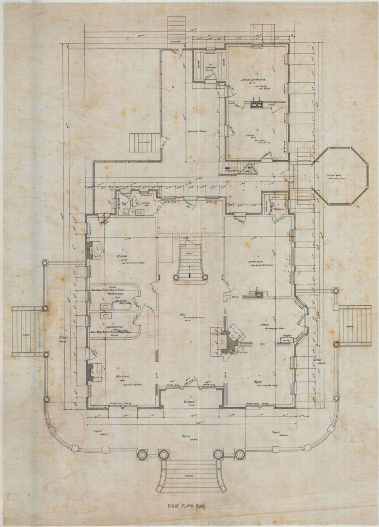 Drawing, Thompson Architectural - W.P. Dortch, Scott's Station