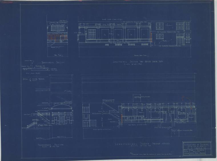 Drawing, Thompson Architectural - C.J. Lincoln, Little Rock