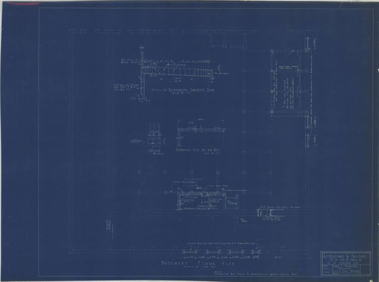 Drawing, Thompson Architectural - C.J. Lincoln, Little Rock