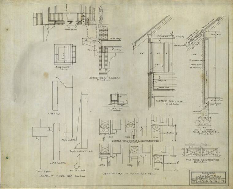 Drawing, Thompson Architectural - L.M. Gibson, Walnut Ridge