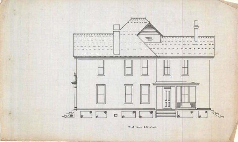 Drawing, Thompson Architectural - Mrs. M.E. Hale, Brinkley