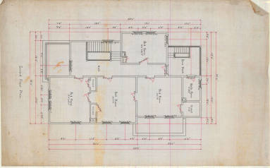 Drawing, Thompson Architectural - Mrs. M.E. Hale, Brinkley