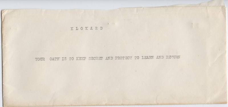 Document, Ku Klux Klan - Opening Ceremony