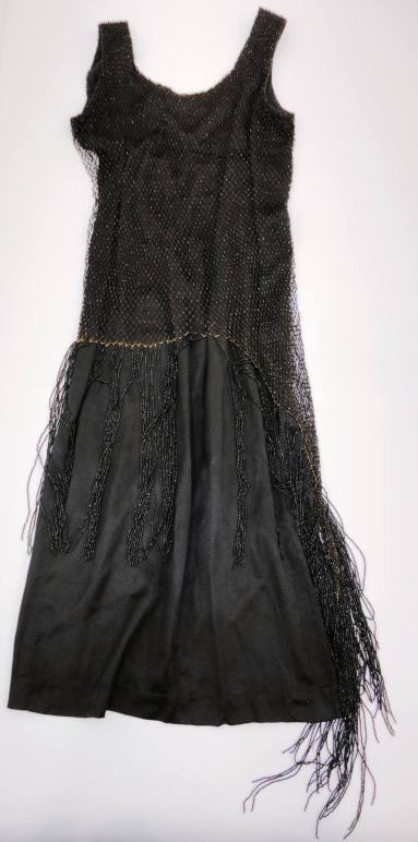 Black beaded Flapper Dress