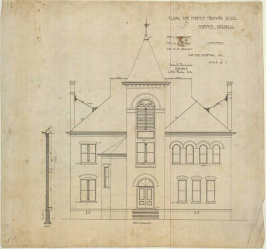 Drawing, Thompson Architectural - Fordyce Training School