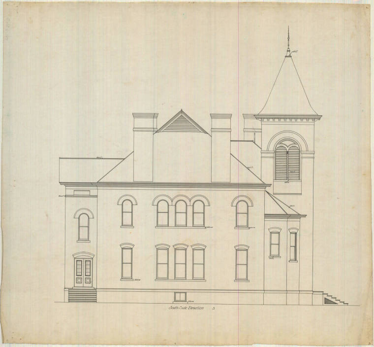 Drawing, Thompson Architectural - Fordyce Training School