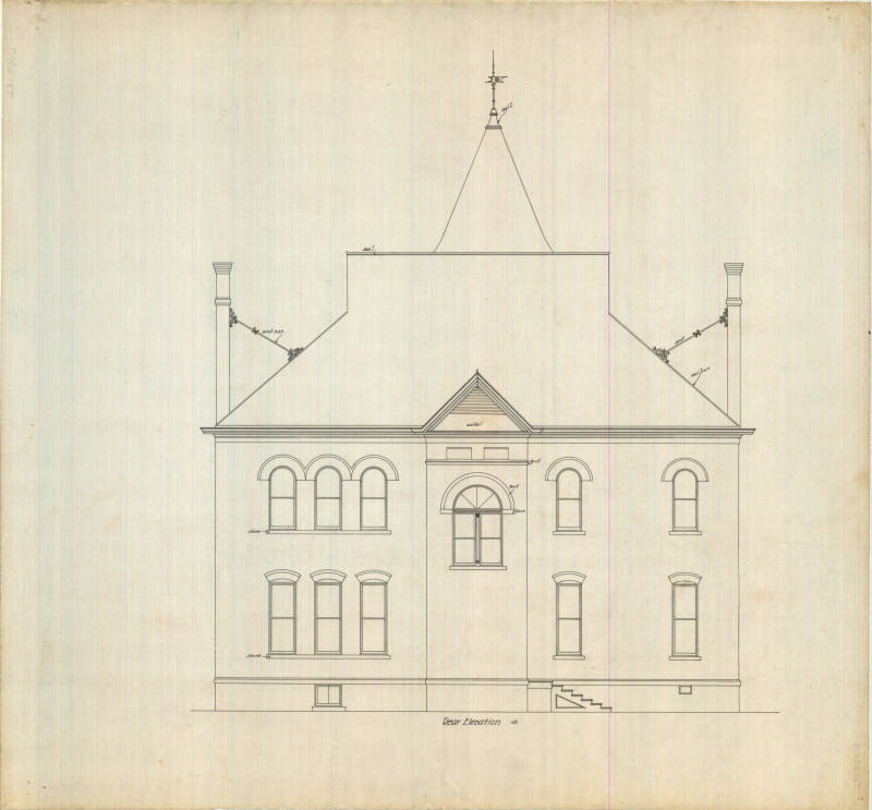 Drawing, Thompson Architectural - Fordyce Training School