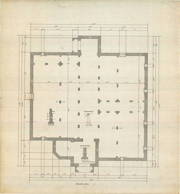 Drawing, Thompson Architectural - Fordyce Training School