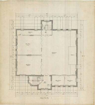 Drawing, Thompson Architectural - Fordyce Training School