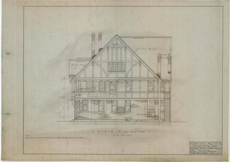 Drawing, Thompson Architectural - North Little Rock Presbyterian Church