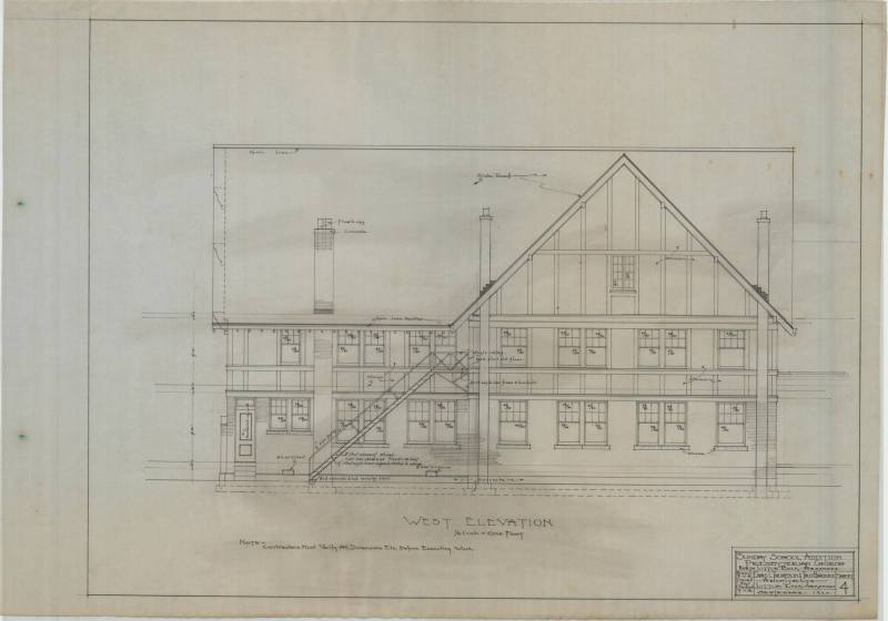 Drawing, Thompson Architectural - North Little Rock Presbyterian Church