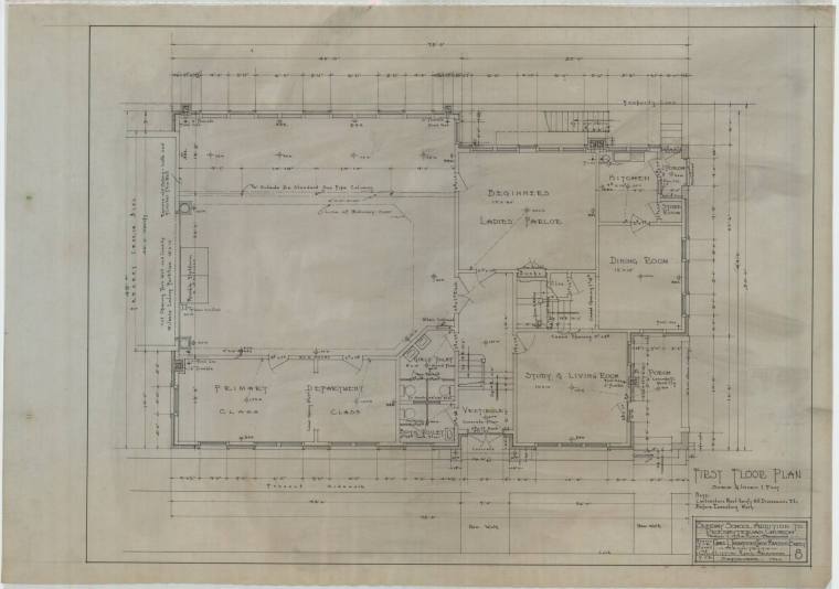 Drawing, Thompson Architectural - North Little Rock Presbyterian Church