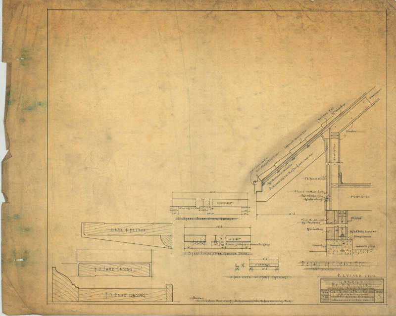 Drawing, Thompson Architectural - M.W. Elkins, Little Rock