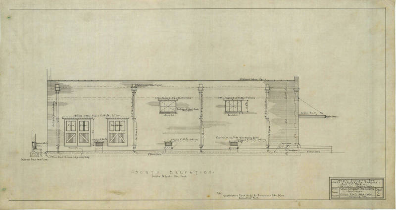 Drawing, Thompson Architectural - T.C. McRae's Ozan Mercantile, Prescott