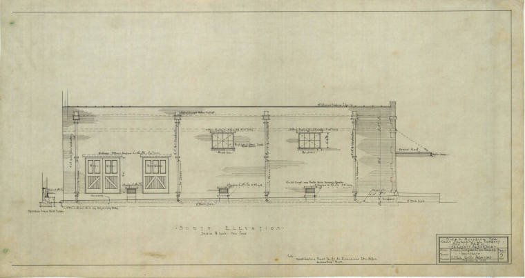 Drawing, Thompson Architectural - T.C. McRae's Ozan Mercantile, Prescott