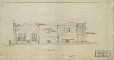 Drawing, Thompson Architectural - T.C. McRae's Ozan Mercantile, Prescott