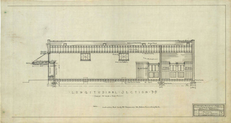 Drawing, Thompson Architectural - T.C. McRae's Ozan Mercantile, Prescott